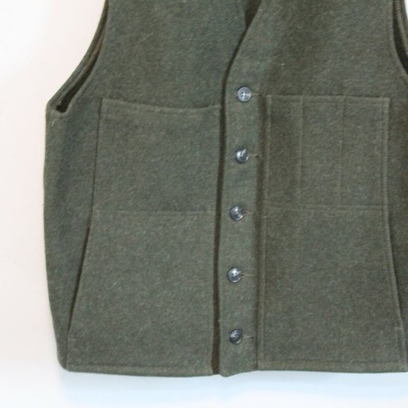 Filson Garment Mackinaw Button Front Vest H11185 - Picture 3 of 11
